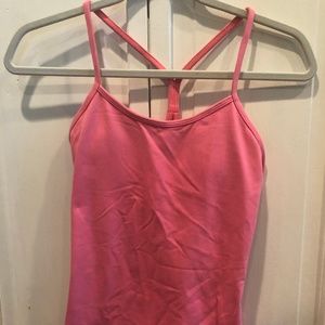 Lululemon Athletica Hot Pink Power Y Tank